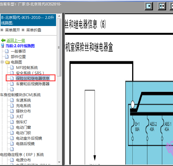 2010年ix35保险丝电路图