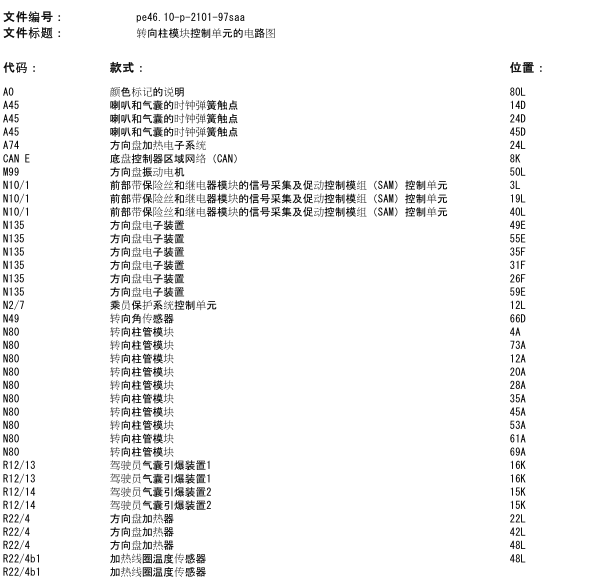 2009年S350助力泵线路图