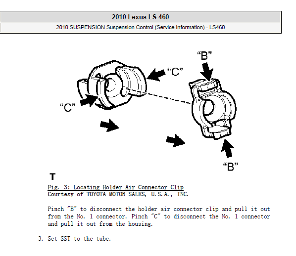 2010年雷克萨斯LS460空气悬挂维修手册