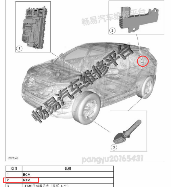 16年福特锐界RTM模块位置