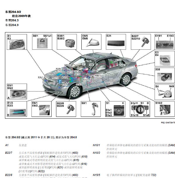10年奔驰C200雾灯模块位置