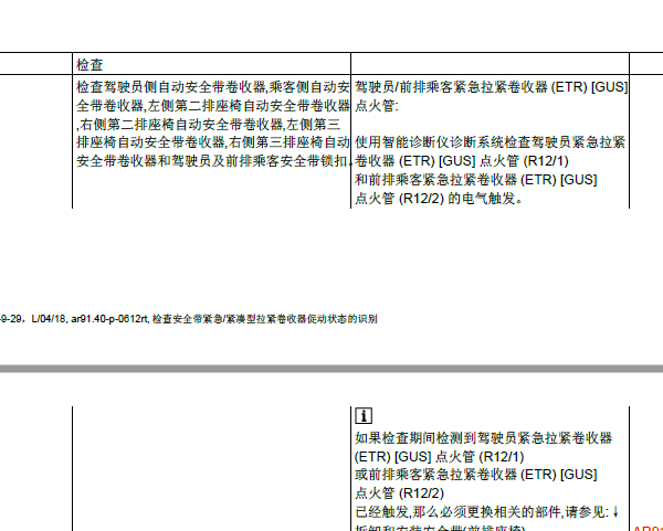 2011年奔驰R300安全带资料