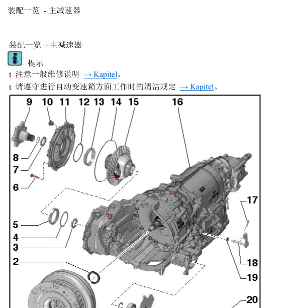 2013年奥迪A6L变速箱维修资料