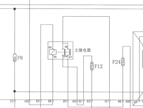 2015年南京依维柯主继电器电路图