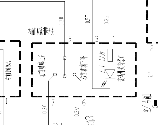 2011年旗云3车窗电路图