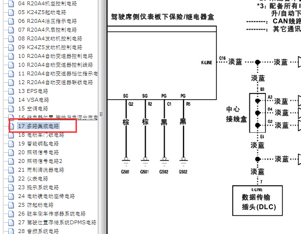 2008-2010年本田思铂睿网络通讯电路图