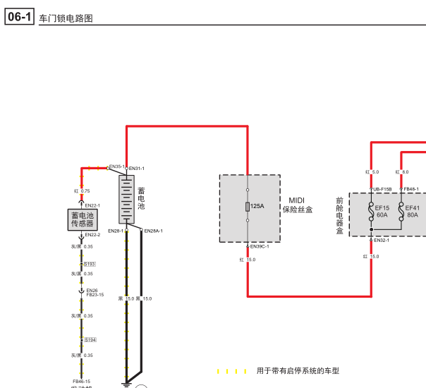 2016年传祺1.5T的无钥匙系统电路图