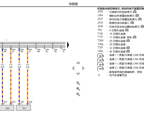 2015年奥迪Q5仪表电路图