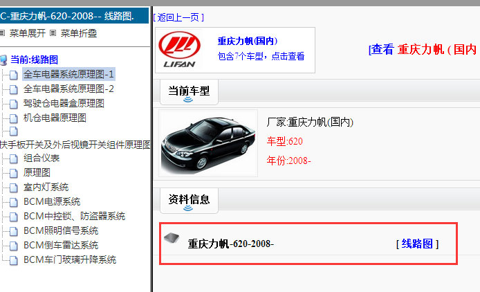 2008年力帆620全车线路[