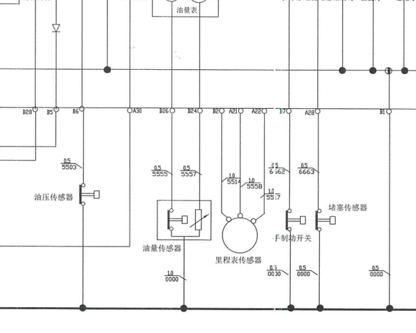 南京依维柯车速里程传感器电路图