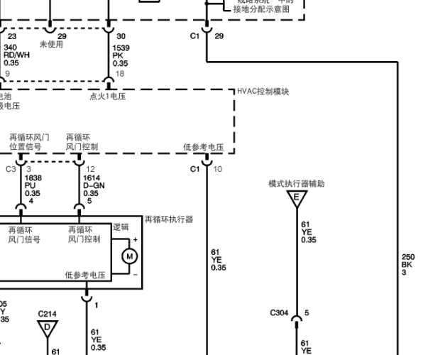 2007年凯迪拉克赛威空调电路图