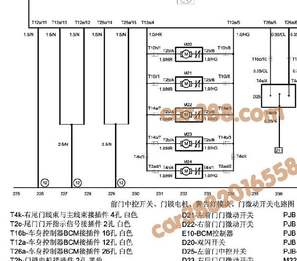 骏捷门锁电路图