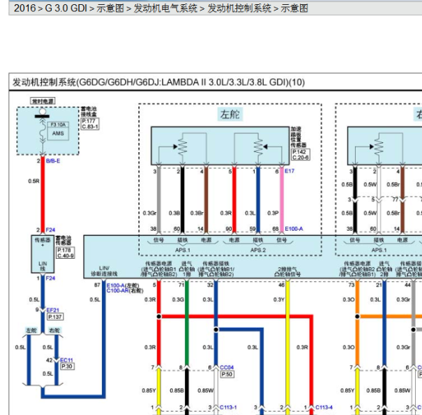 2016年劳恩斯G6DG发动机电路图