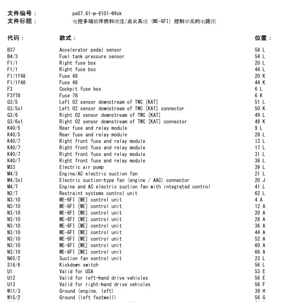 04年奔驰S350发动机线路图