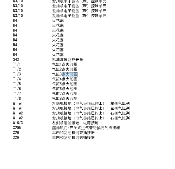 07年奔驰GL450点火线圈电路图