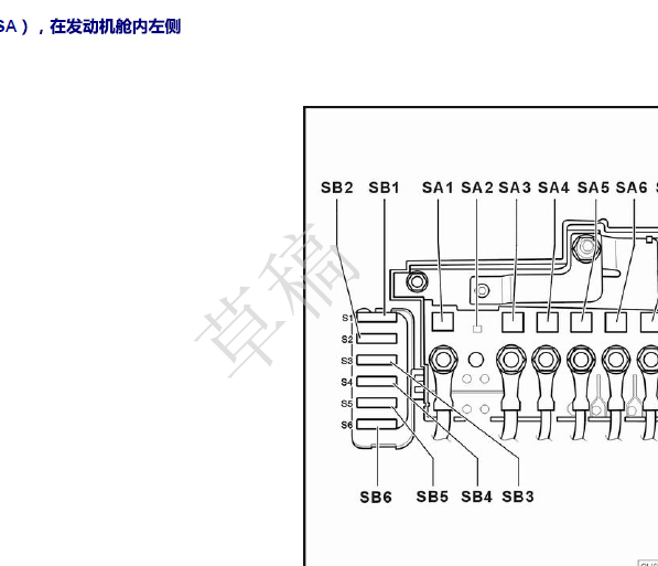2015年大众桑塔纳保险丝分配资料