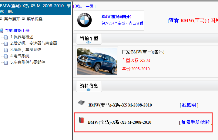 2008-2010年宝马X系-X5M 维修手册