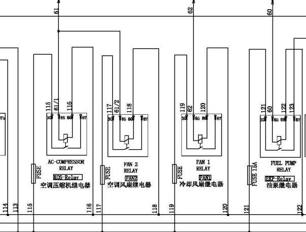 冷却风扇电路图
