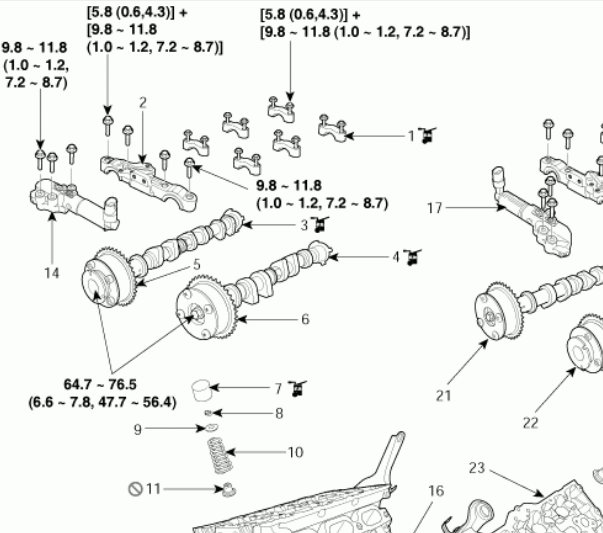 15年现代G6DG发动机维修手册