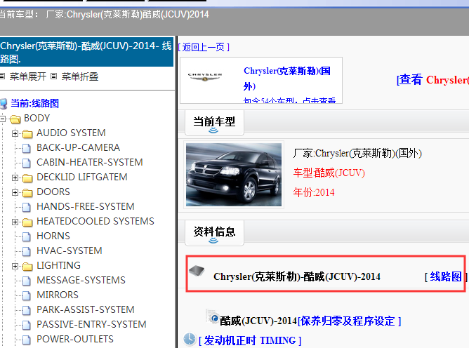 2014年克莱斯勒酷威电路图
