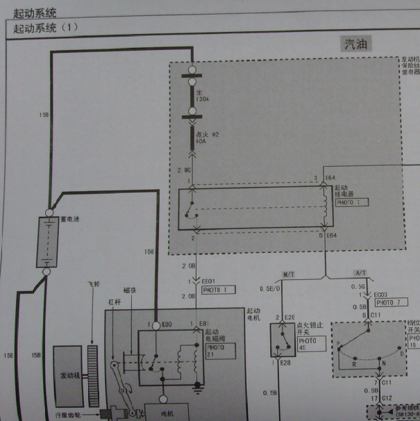 2006年雅绅特起动电路图