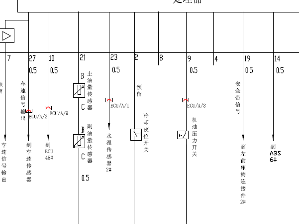 2004年瑞虎3油浮子电路图