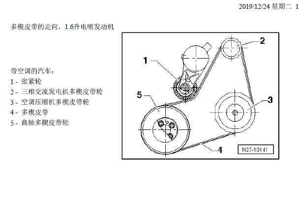 大众BWH发电机皮带资料