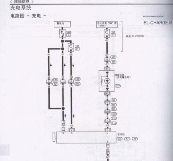 日产NP300发电机电路图