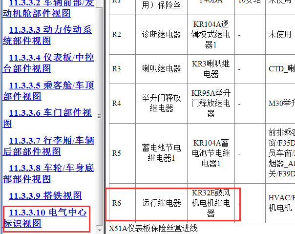 2013年别克昂科拉空调鼓风机继电器位置