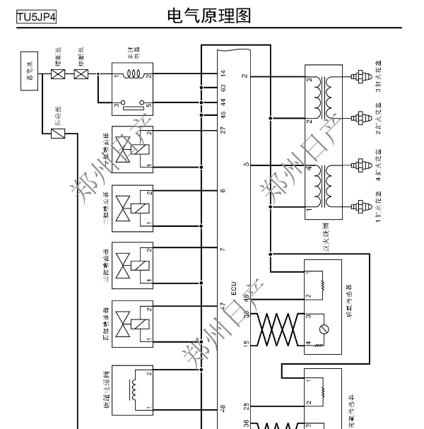 日产帅客发动机电路图