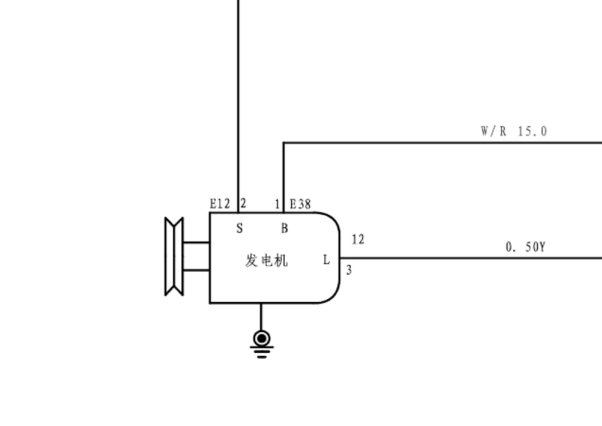 江淮瑞风发电机电路图