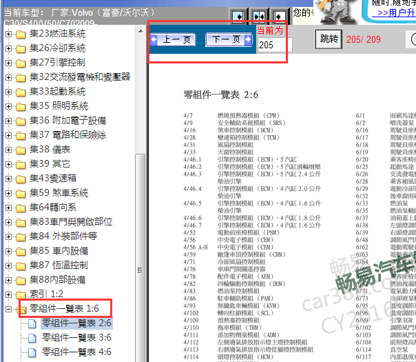 2009年沃尔沃S40电路图