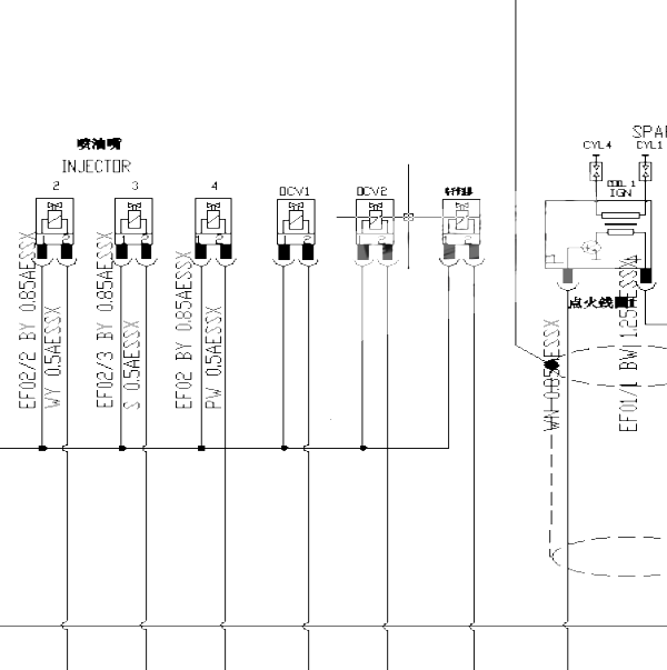 长安JL478发动机电路图