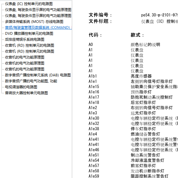 2014年奔驰GLK300音响电路图
