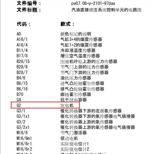 2009年奔驰E260发电机电路图