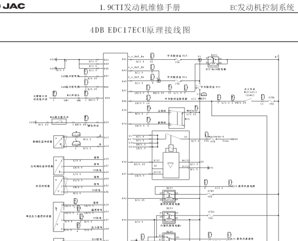 江淮瑞鹰1.9柴油发动机电路图