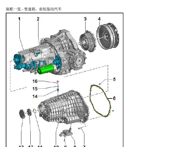 奥迪0CK变速箱维修手册