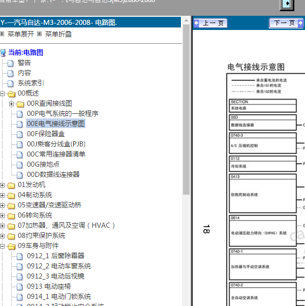2007年马自达3保险电路图