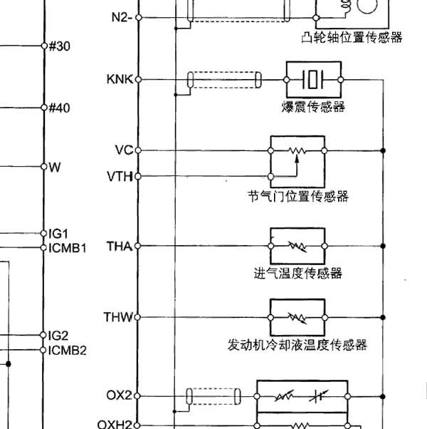 森雅1.5发动机节气门电路图