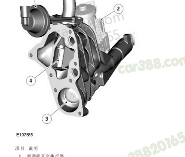 2011年路虎揽胜运动版EGR系统部件位置
