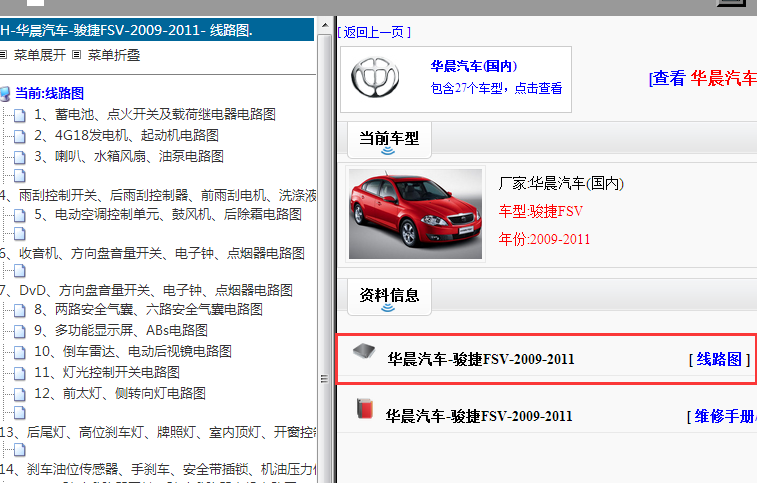 2009-2011年中华骏捷电路图