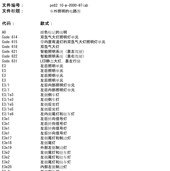 2017年奔驰GLA200外部灯光电路图