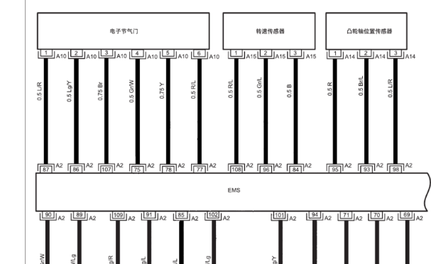 江淮HFC4GA3发动机电路图