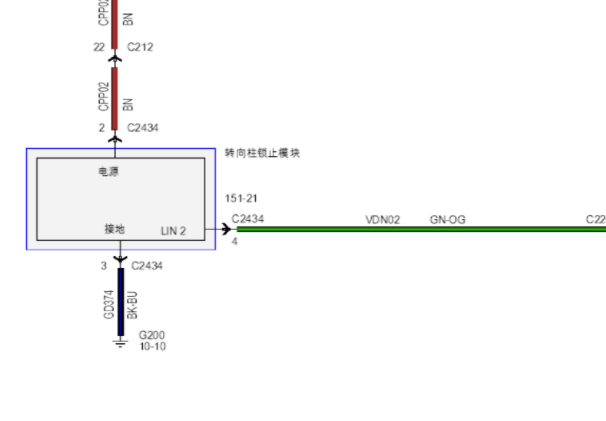 福特探险者转向锁电路图