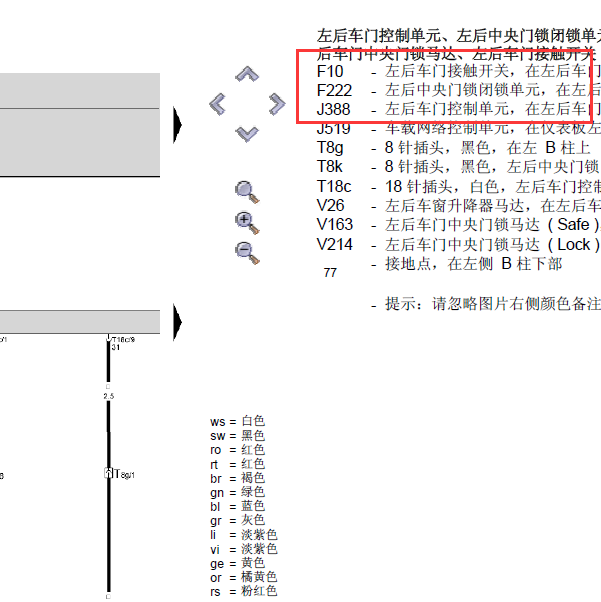 2007年斯柯达明锐门锁电路