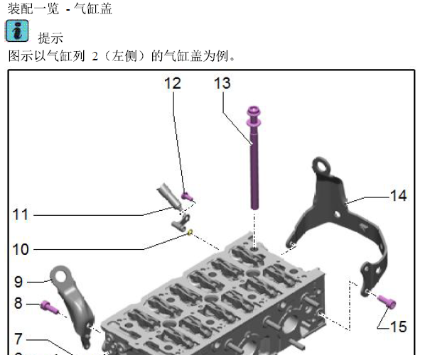 2017年奥迪A7气门部分维修手册