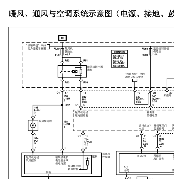 07年凯迪拉克SLS空调电路图