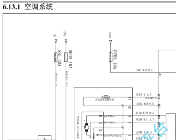 2016年长安CS35空调电路图