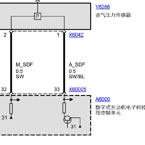 2005年宝马318发动机电路图