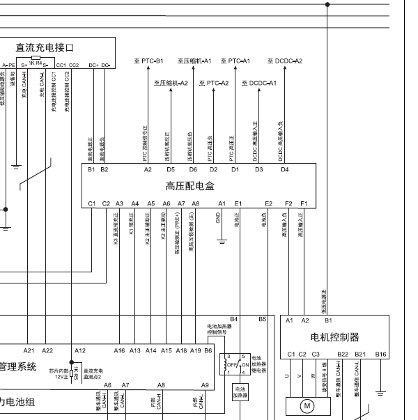 2017年猎豹C5 高压电电路图.